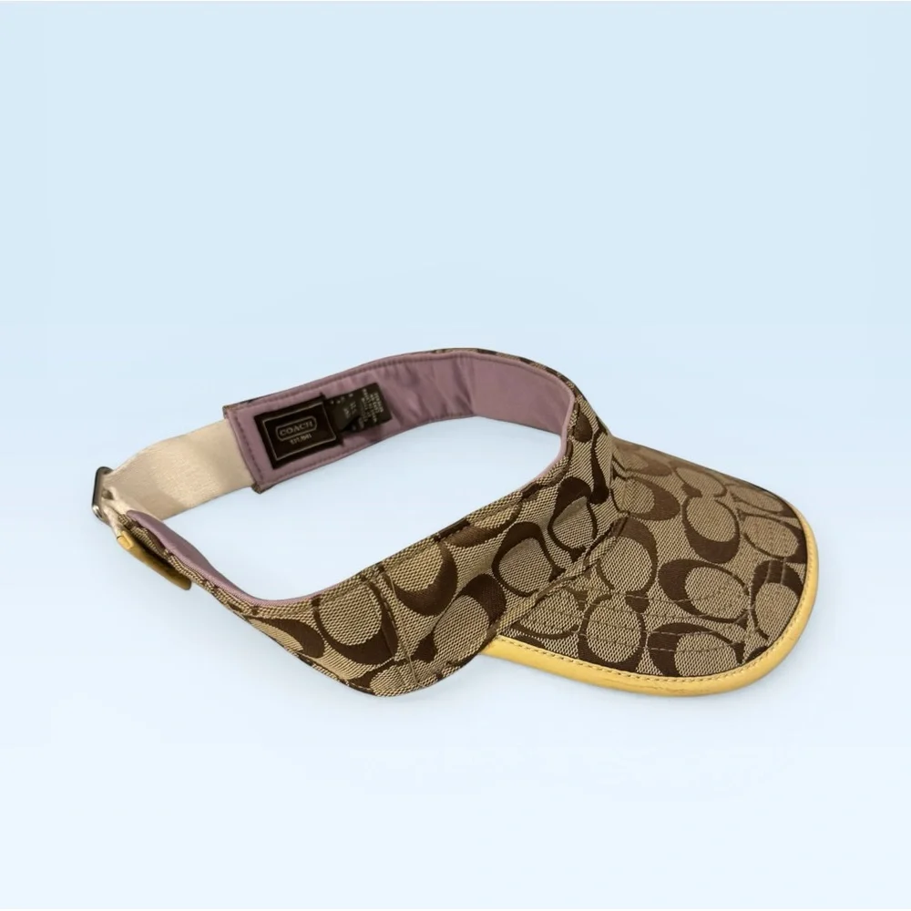 Coach Y2K Monogram Visor Brown Lilac - Picture 3 of 7